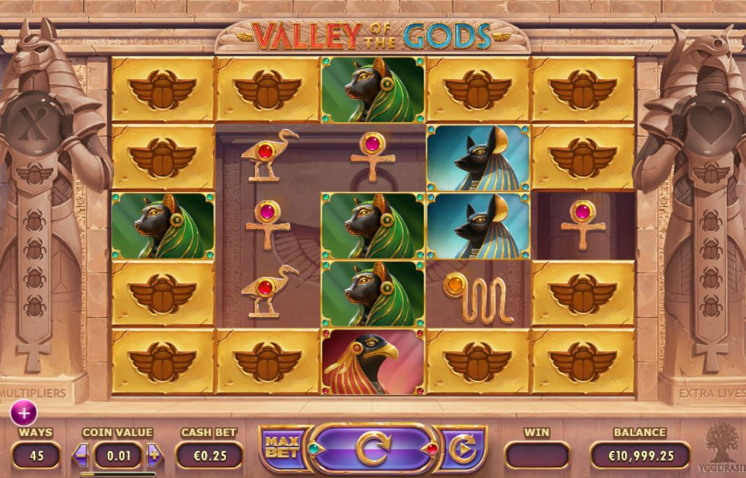 Игровой автомат «Valley of The Gods» в казино Плей Фортуна